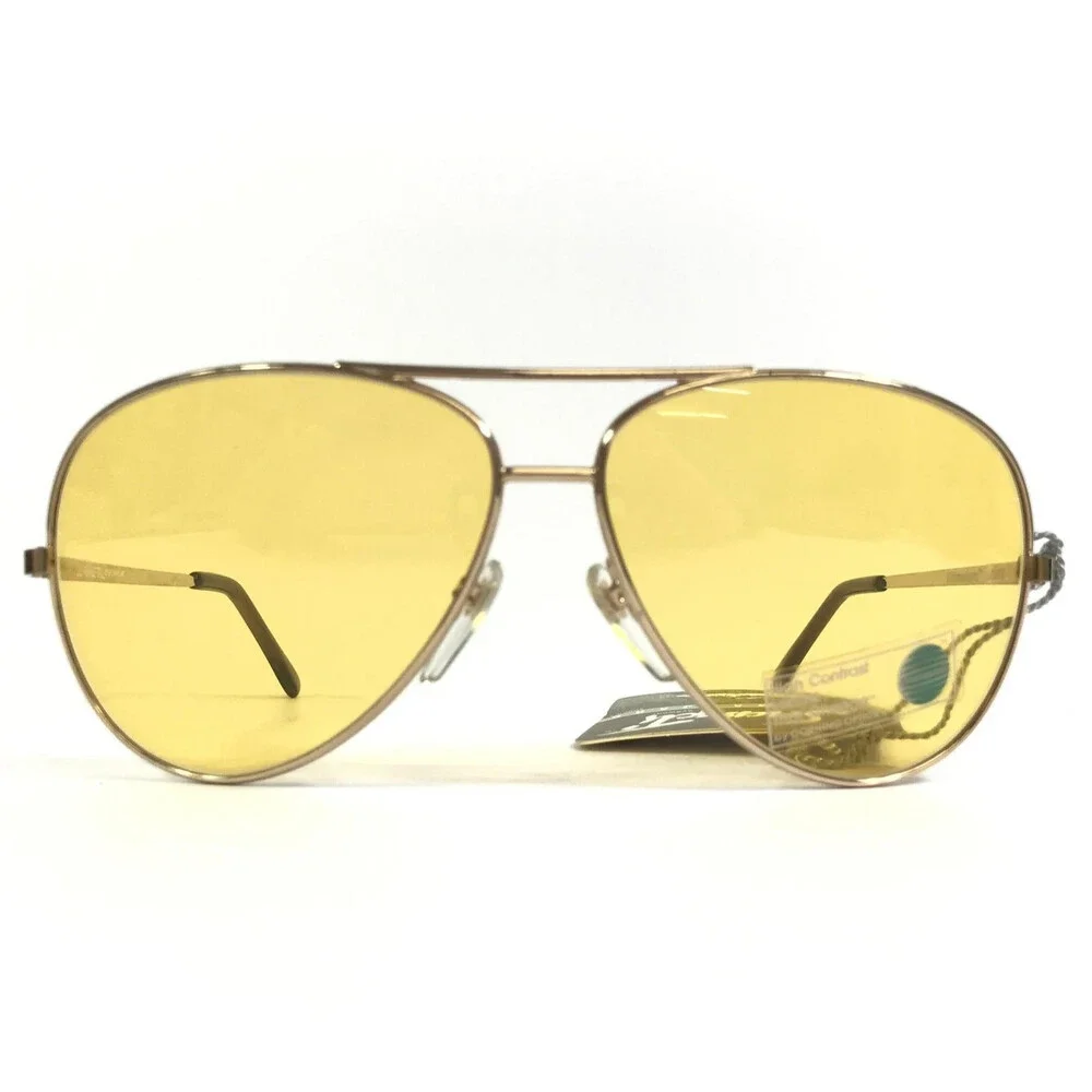 Vintage Serengeti Sunglasses 5123S Mens Gold Aviator Photochromic Kilimanjaro